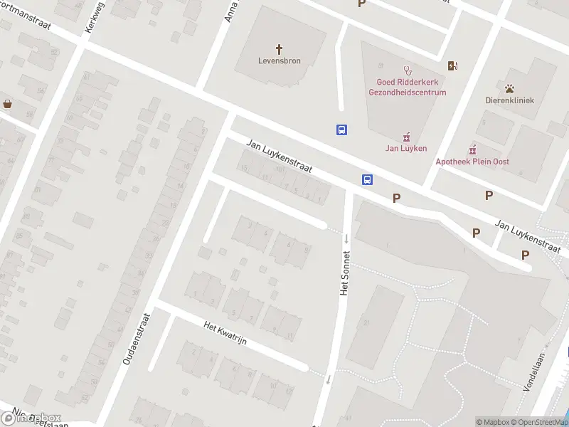 Ambulance met grote spoed naar de Het Rondeel in Ridderkerk