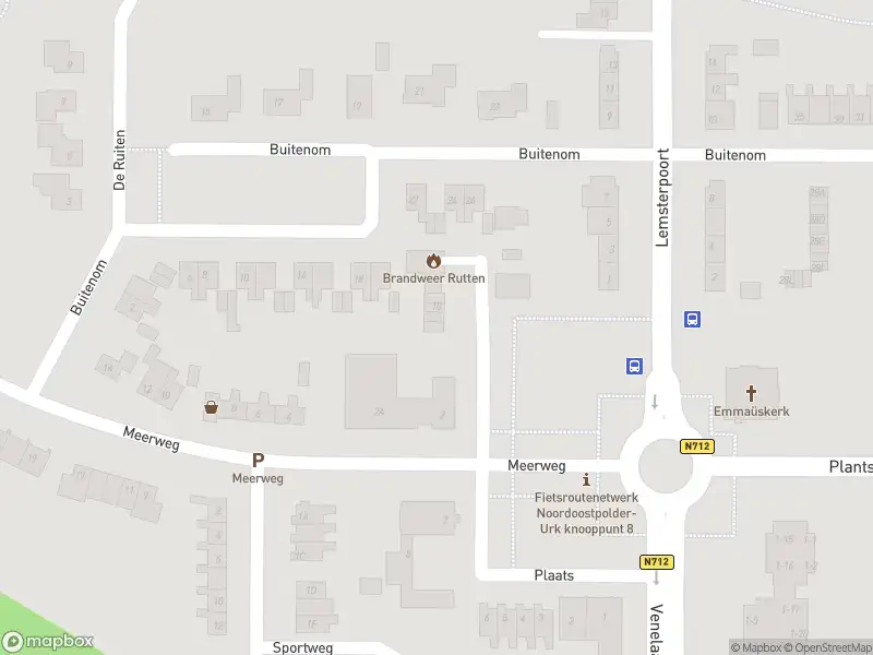 Brandweer met gepaste spoed naar de Binnendoor in Rutten