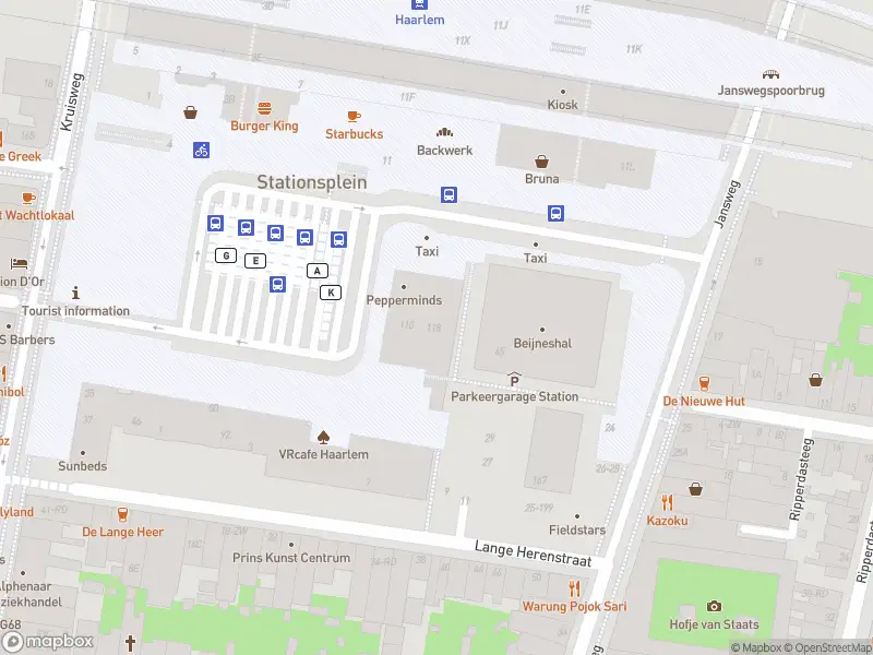 Brandweer met gepaste spoed naar de Stationsplein in Haarlem