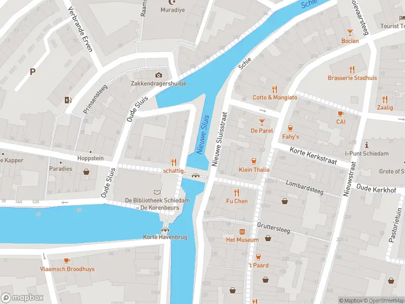 Brandweer met grote spoed naar de Nieuwe Sluisstraat in Schiedam vanwege personen te water