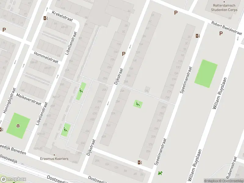 Ambulance met grote spoed naar de Dijkstraat in Rotterdam