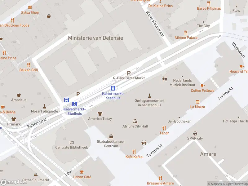 Politie met grote spoed naar de Kalvermarkt in 's-Gravenhage vanwege ongeval met letsel