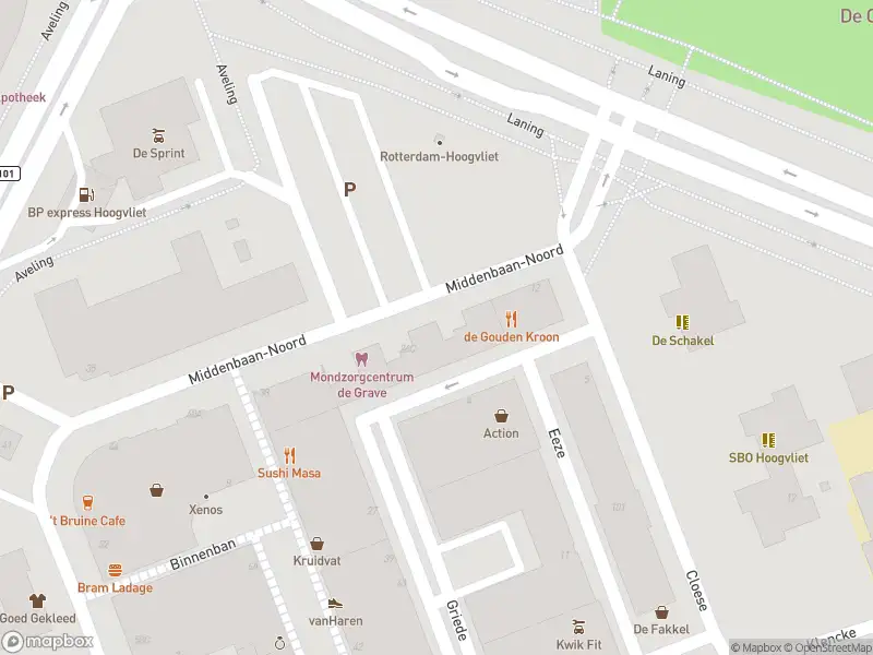 Ambulance met grote spoed naar de Middenbaan-Noord in Hoogvliet Rotterdam