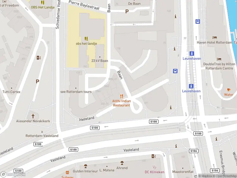 Ambulance met grote spoed naar de Vasteland in Rotterdam