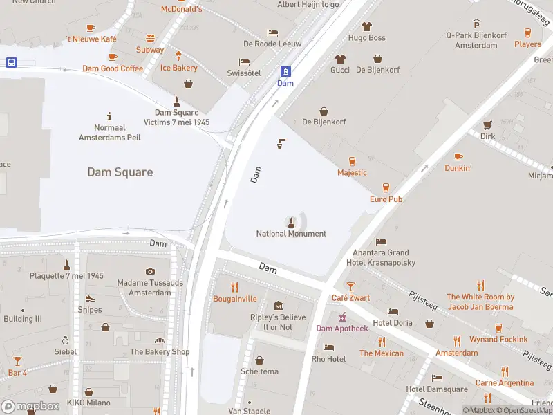 Overlastmelding Dam in Amsterdam