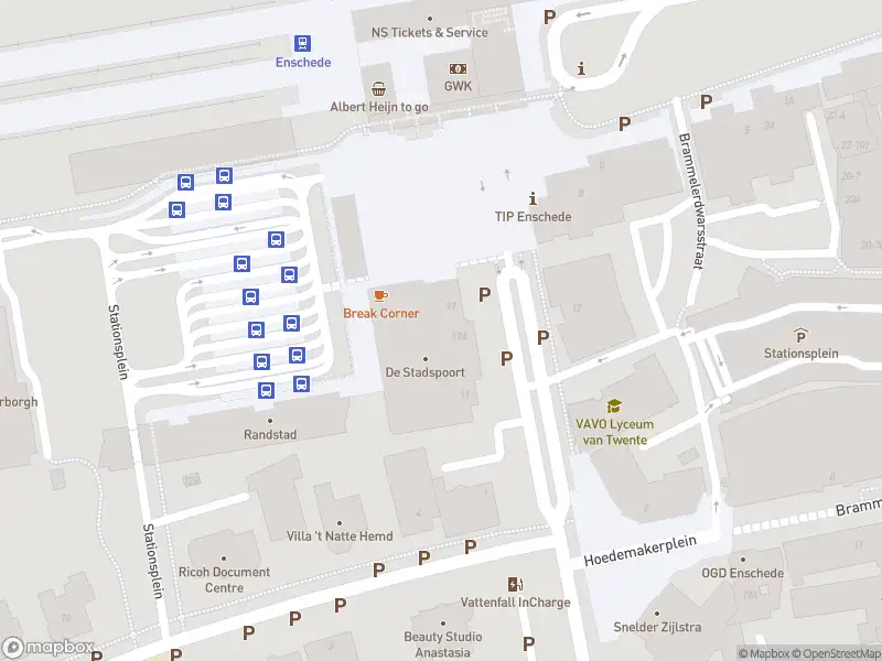 Politie naar de Stationsplein in Enschede