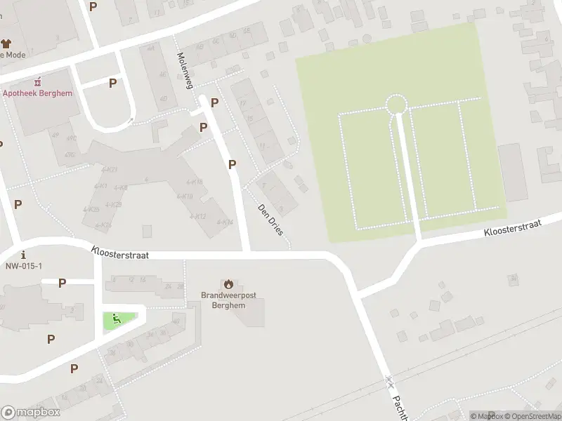 Brandweer met gepaste spoed naar de Den Dries in Berghem vanwege een buitenbrand