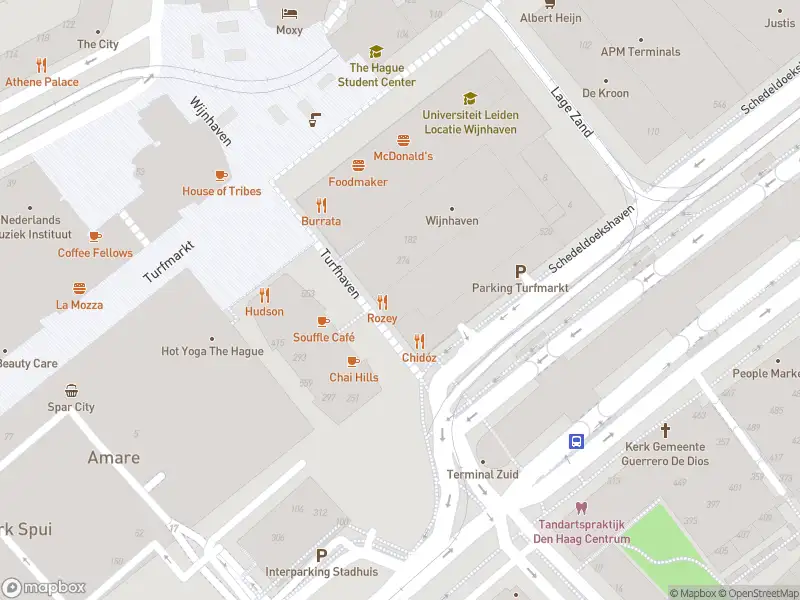 Brandweer met grote spoed naar de Turfhaven in 's-Gravenhage vanwege afgaan automatisch brandalarm