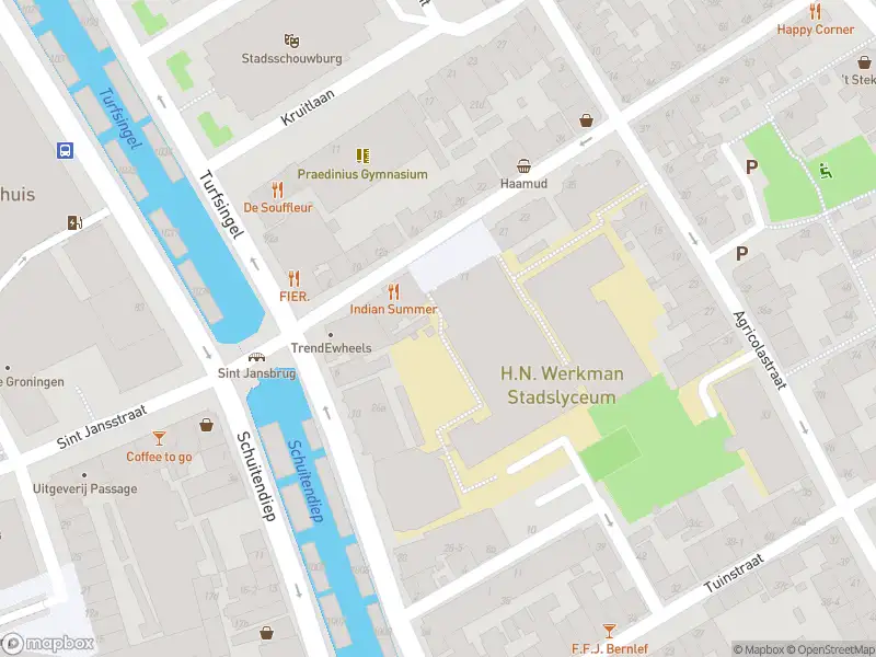 Brandweer met gepaste spoed naar de Kruitgracht in Groningen