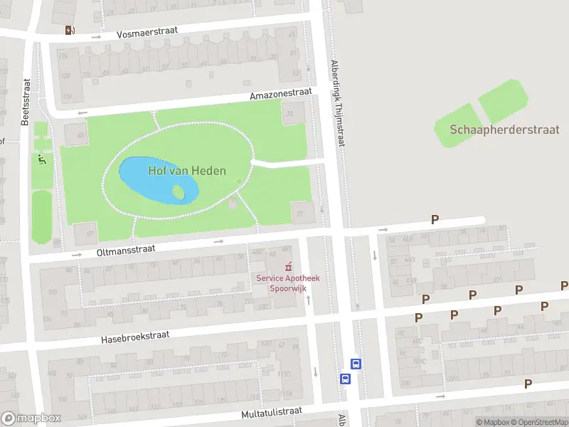 Ambulance met grote spoed naar de Alberdingk Thijmstraat in 's-Gravenhage