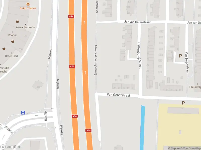 Overlastmelding Admiraal de Ruyterweg in Dordrecht gesloten