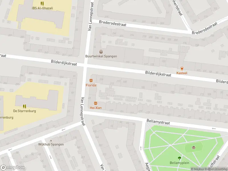 Ambulance met grote spoed naar de Bilderdijkstraat in Rotterdam