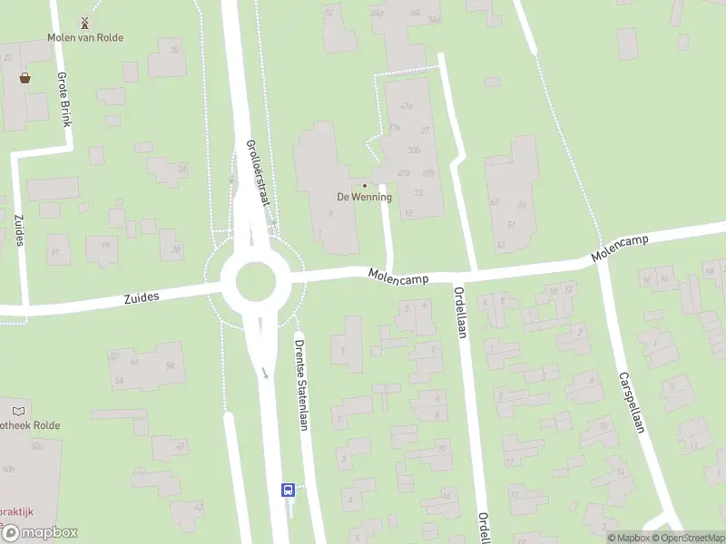 Brandweer naar de Molencamp in Rolde