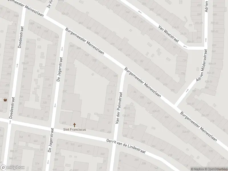 Ambulance met gepaste spoed naar de Van der Palmstraat in Rotterdam