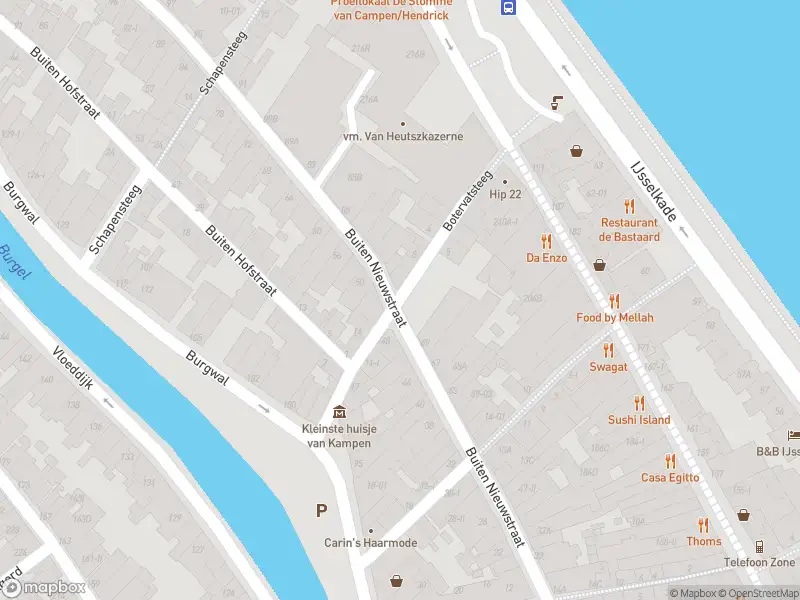 Politie naar de Botervatsteeg in Kampen vanwege aanrijding met letsel