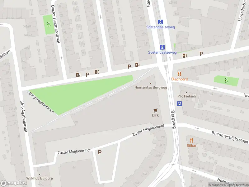 Ambulance met gepaste spoed naar de Bergwegplantsoen in Rotterdam