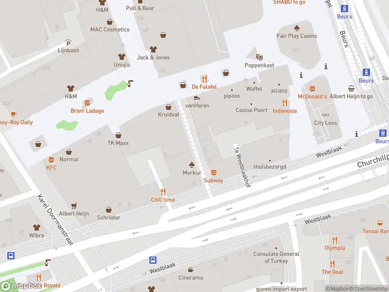 Politie naar de Keerweer in Rotterdam