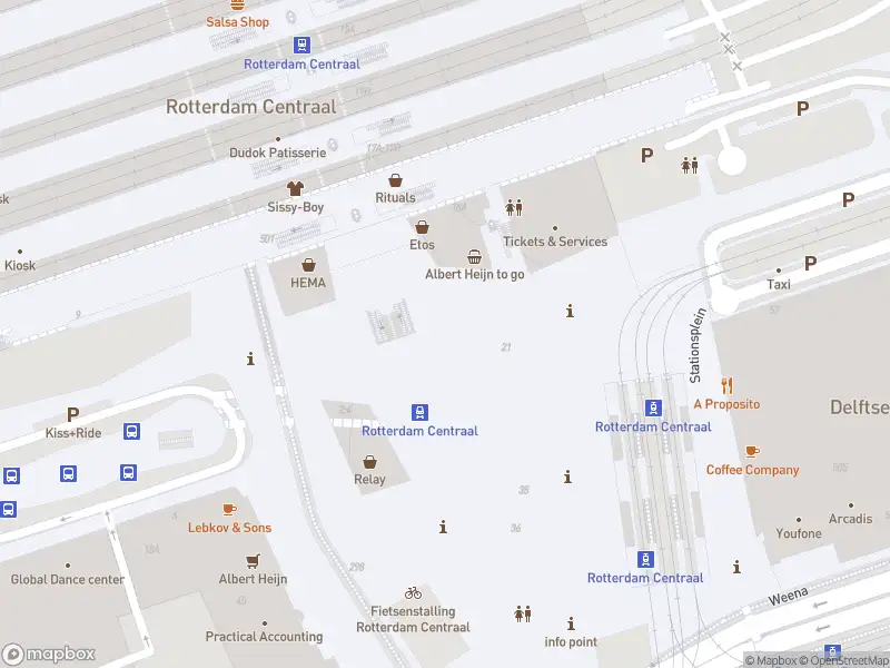 Brandweer met gepaste spoed naar de Stationsplein in Rotterdam vanwege een liftopsluiting