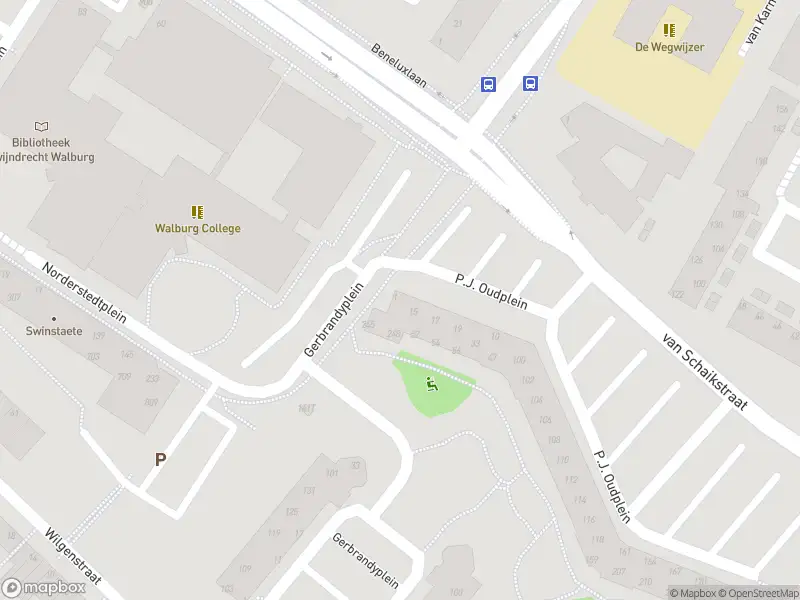 Overlastmelding Ruimt Achterkant Entree P.J. Oudplein A (Slagveld Zijde in Zwijndrecht gesloten