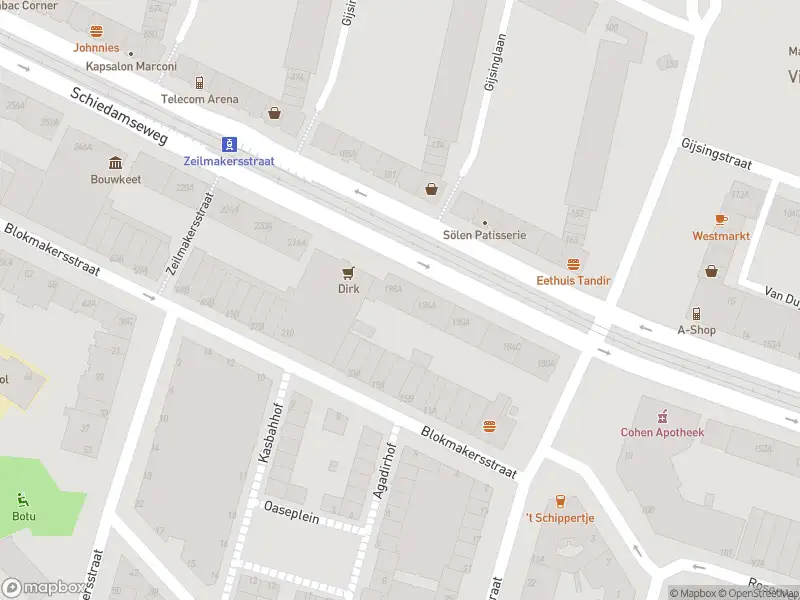 Ambulance met grote spoed naar de Schiedamseweg in Rotterdam