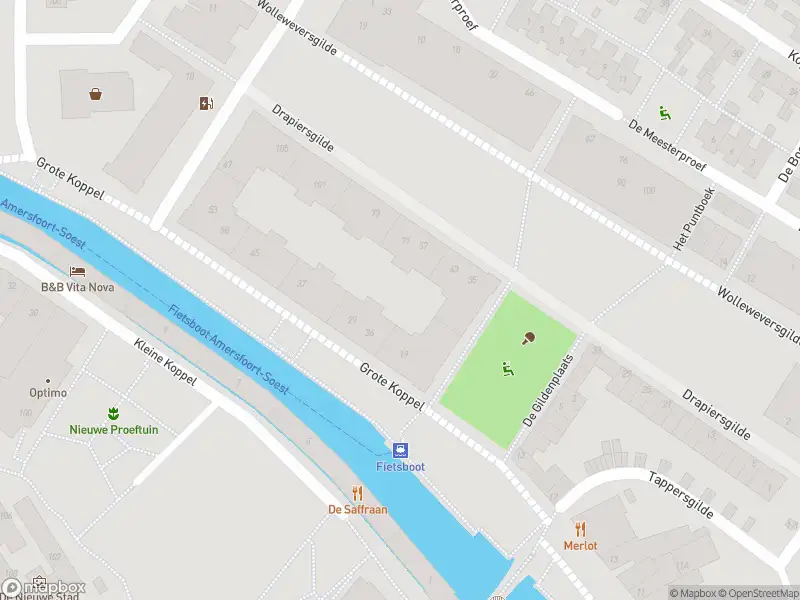 Brandweer met grote spoed naar de Drapiersgilde in Amersfoort vanwege gebouwbrand