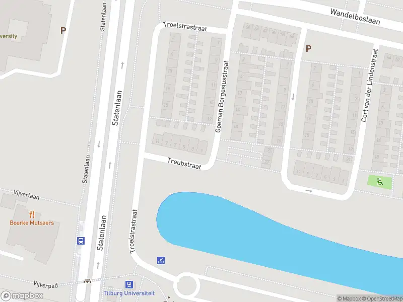 Brandweer met gepaste spoed naar de Treubstraat in Tilburg vanwege een buitenbrand