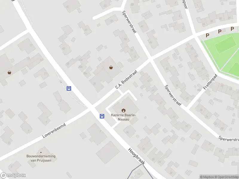 Brandweer met grote spoed naar de C.A. Bodestraat in Baarle-Nassau