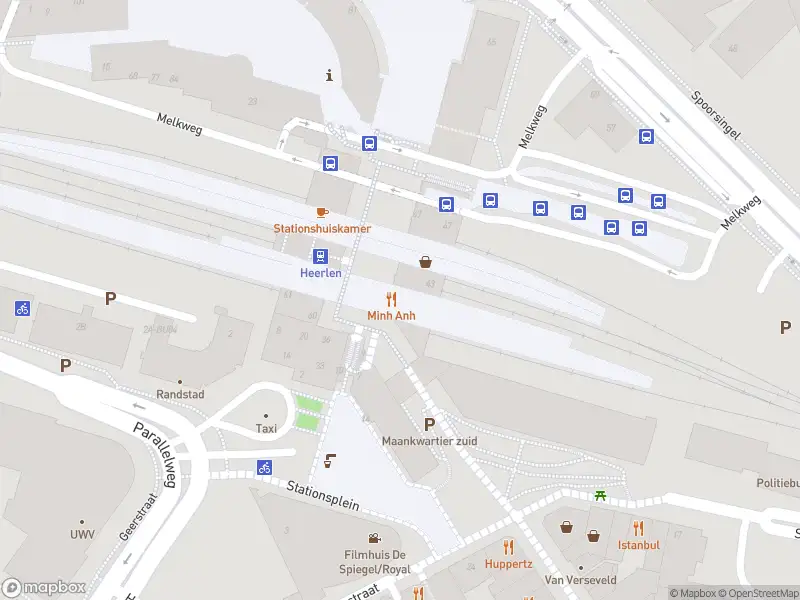 Brandweer met gepaste spoed naar de Spoorplein in Heerlen