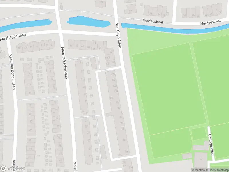 Ambulance met grote spoed naar de Van Gogh Allee in Rhoon