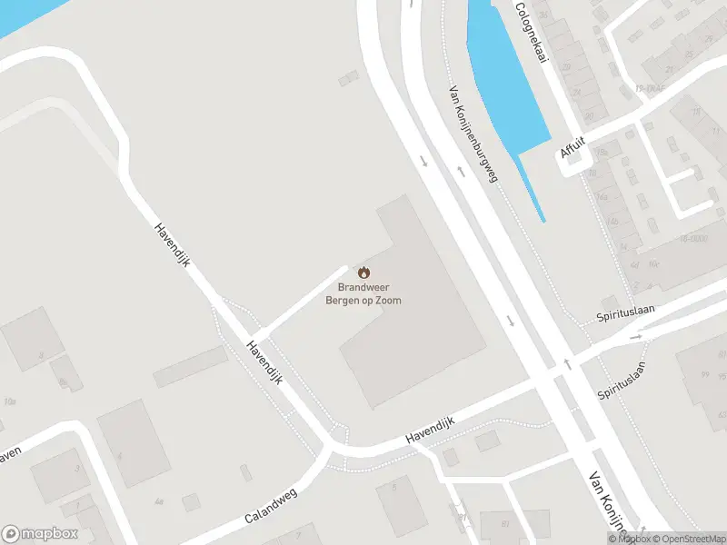 Brandweer met gepaste spoed naar de Havenplein in Bergen op Zoom