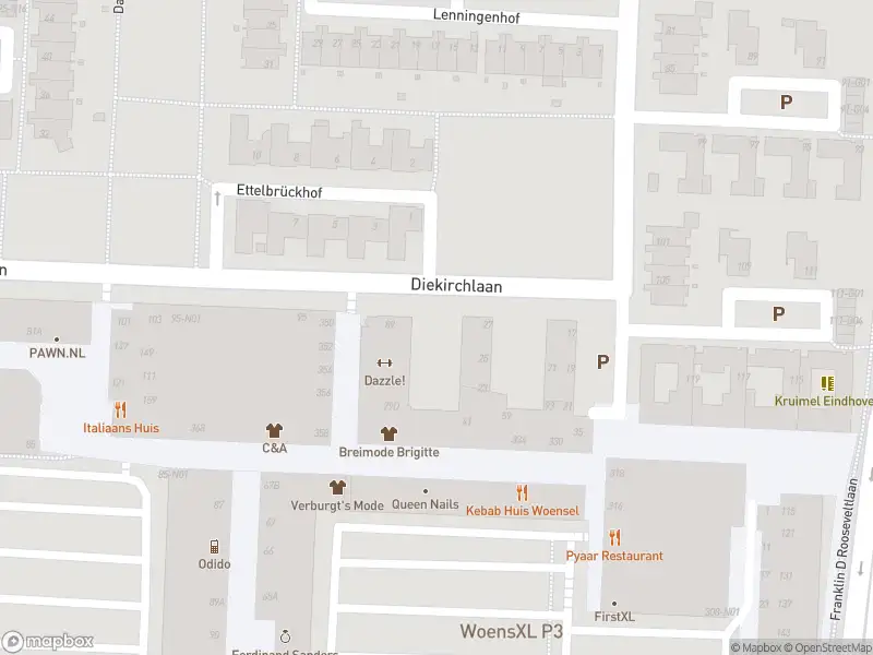 Brandweer met gepaste spoed naar de Diekirchlaan in Eindhoven