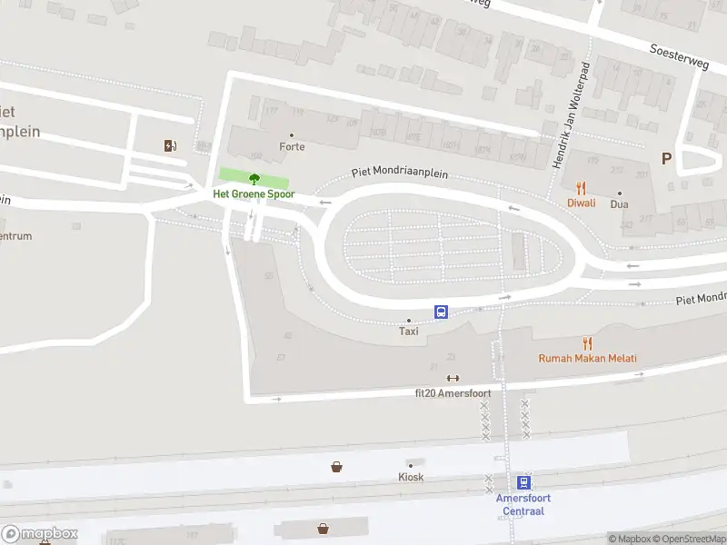 Brandweer met gepaste spoed naar de Piet Mondriaanplein in Amersfoort