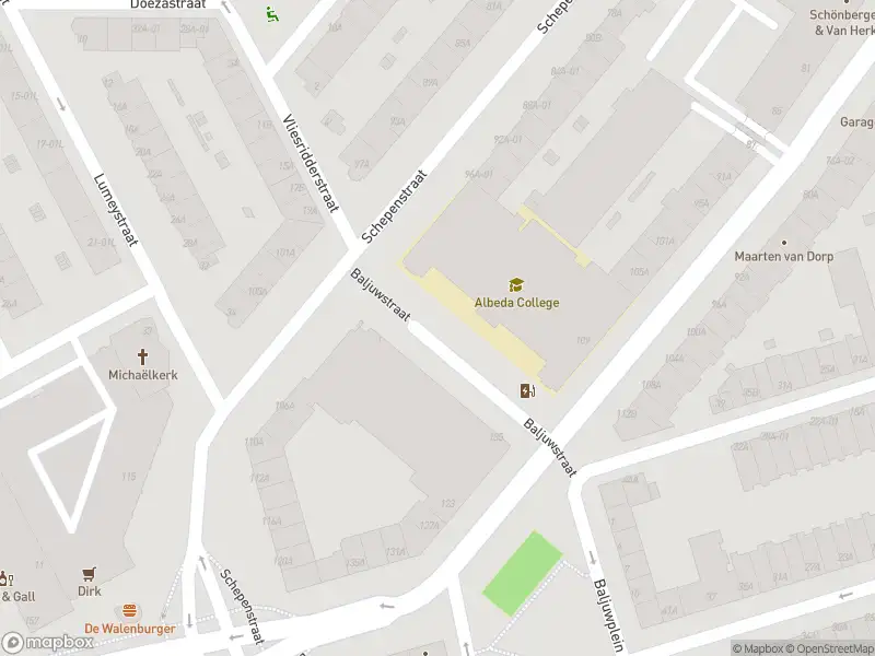 Ambulance met grote spoed naar de Baljuwstraat in Rotterdam