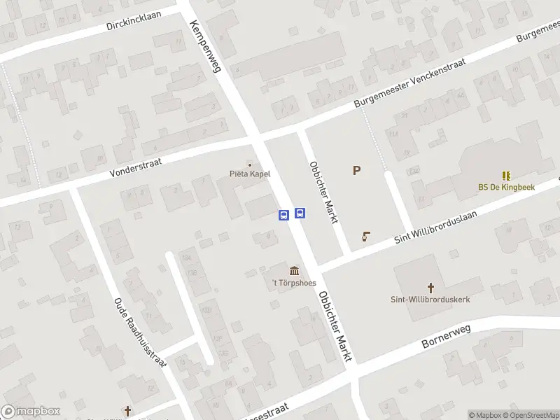 Overlastmelding Obbichter Markt in Obbicht gesloten