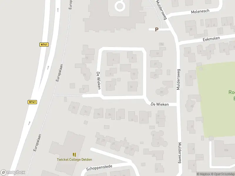 Politie naar de De Wieken in Delden vanwege aanrijding met letsel