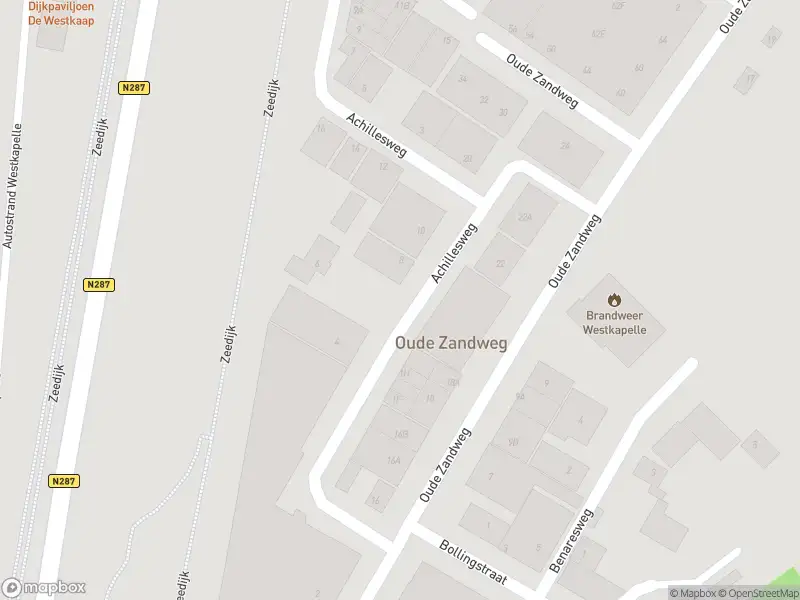 Brandweer met gepaste spoed naar de Achillesweg in Westkapelle