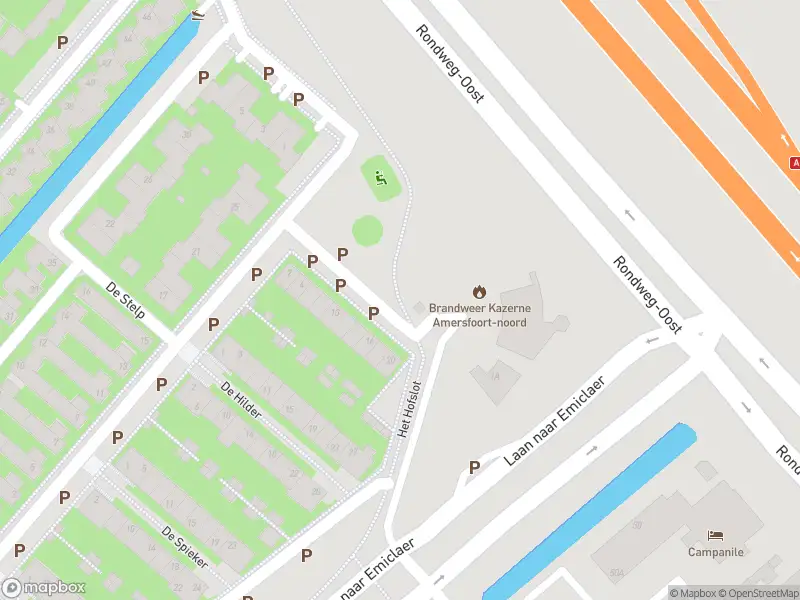 Brandweer met normale urgentie naar de Het Hofslot in Amersfoort