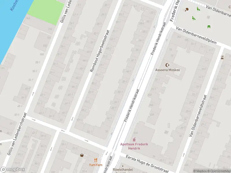 Brandweer met gepaste spoed naar de Frederik Hendrikstraat in Amsterdam