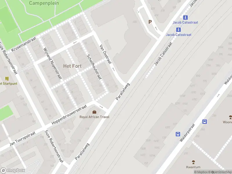 Brandweer met grote spoed naar de Van Osstraat in 's-Gravenhage vanwege voertuigbrand