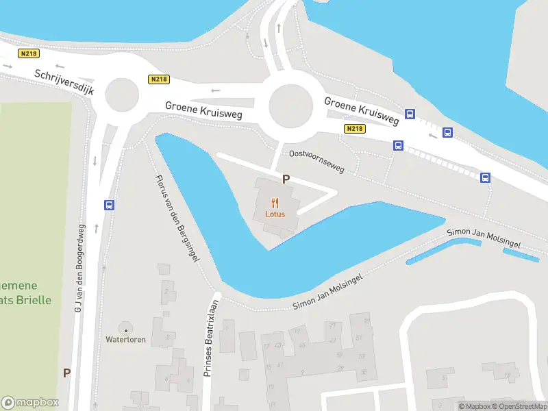 Politie naar de Oostvoornseweg in Brielle vanwege ongeval met letsel