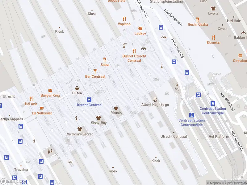 Brandweer met gepaste spoed naar de Stationshal in Utrecht vanwege een liftopsluiting