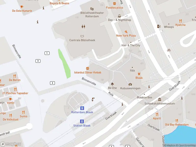 Brandweer met grote spoed naar de Kolk in Rotterdam vanwege reanimatie