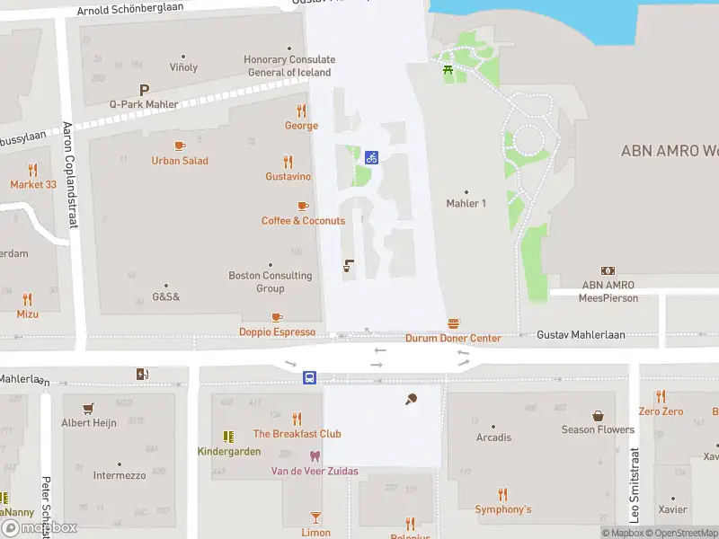 Brandweer met grote spoed naar de Gustav Mahlerplein in Amsterdam vanwege middelgrote brand