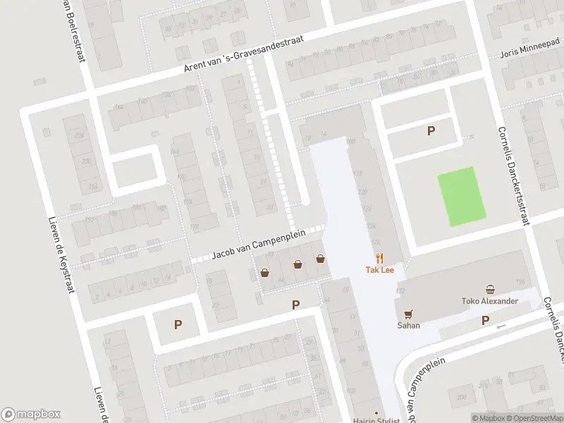 Ambulance met gepaste spoed naar de Jacob van Campenplein in Rotterdam