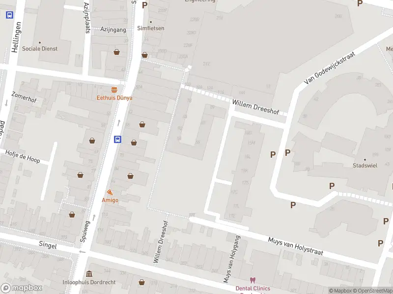 Ambulance met grote spoed naar de Willem Dreeshof in Dordrecht