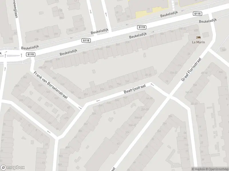 Ambulance met grote spoed naar de Beatrijsstraat in Rotterdam