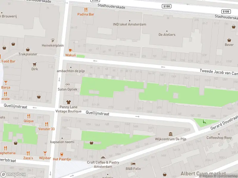 Brandweer met grote spoed naar de Tweede Jacob van Campenstraat in Amsterdam