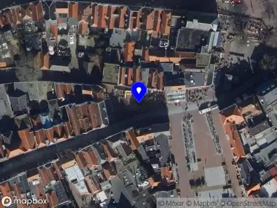 Brandweer met grote spoed naar de Pottenmarkt in Middelburg vanwege gebouwbrand