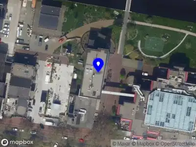 Traumahelikopter naar de Papegaaisbolwerk in Leiden