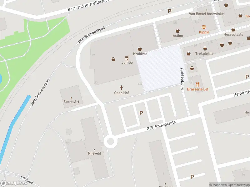 Besteld ambulance vervoer naar de G.B. Shawplaats in Rotterdam